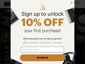 'manscaped.com' screenshot