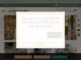 'marius-fabre.com' screenshot