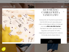 'vanessawu.fr' screenshot