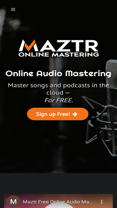 MAZTR: Free Online Audio File Converter