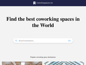 'coworkingspaces.me' screenshot