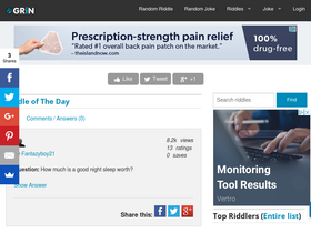 'goodriddlesnow.com' screenshot