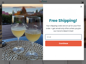 'caronsbeachhouse.com' screenshot