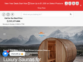 Elitesaunasupply website screenshot