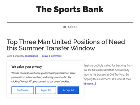 'thesportsbank.net' screenshot