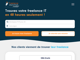 'freelance-informatique.fr' screenshot