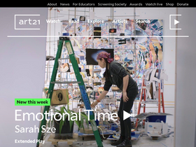 'art21.org' screenshot