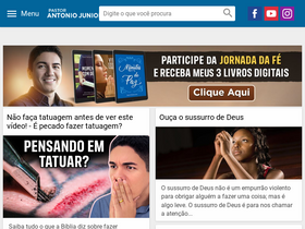 'pastorantoniojunior.com.br' screenshot