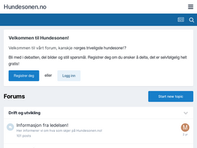'hundesonen.no' screenshot