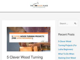 'thewoodworkplace.com' screenshot