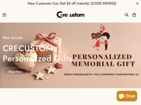 CreCustom website screenshot