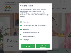 'beckers.pl' screenshot