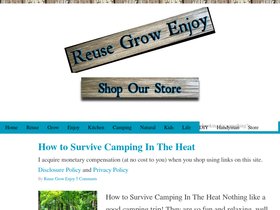 'reusegrowenjoy.com' screenshot