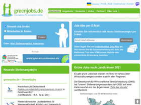 'greenjobs.de' screenshot