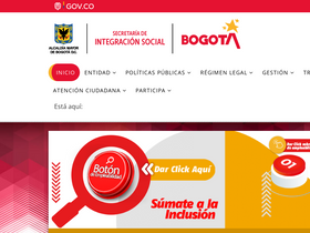 'integracionsocial.gov.co' screenshot