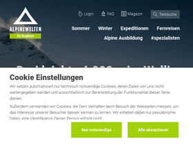 'alpinewelten.com' screenshot