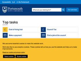 'portsmouth.gov.uk' screenshot