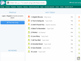 'chordseasy.com' screenshot