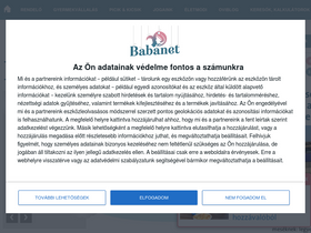 'babanet.hu' screenshot