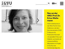 'hnu.de' screenshot