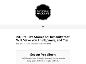 'marcandangel.com' screenshot