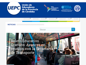 'uepc.org.ar' screenshot