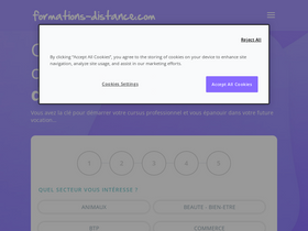 'formations-distance.com' screenshot