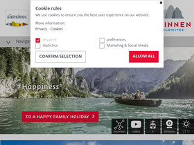 'tre-cime.info' screenshot