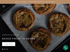 Vanillabite homepage screenshot