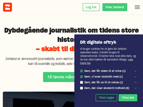 'zetland.dk' screenshot