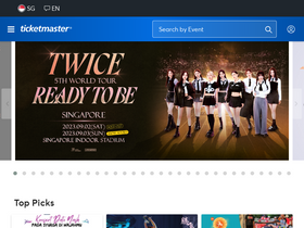 'ticketmaster.sg' screenshot