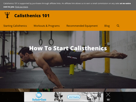 'calisthenics-101.co.uk' screenshot