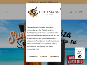 Uchtmann - Kaffee leben homepage screenshot