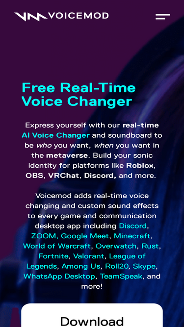 Free Voice Changer for Roblox: Using Various Voice in Roblox
