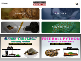 'undergroundreptiles.com' screenshot