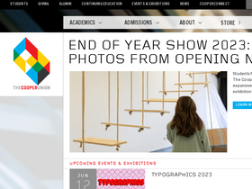 'cooper.edu' screenshot