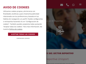 'unisport.es' screenshot