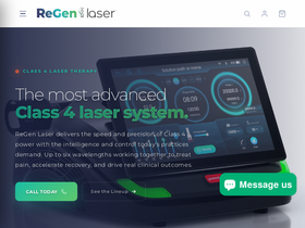 regen-laser.com homepage screenshot