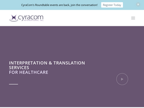 'cyracom.com' screenshot