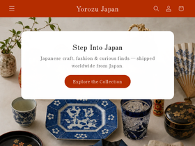 yorozujapan.com homepage screenshot