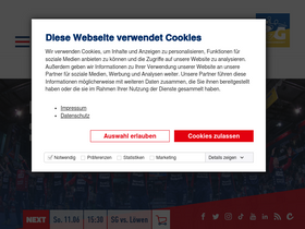 'sg-flensburg-handewitt.de' screenshot