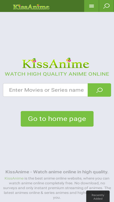 Kissanime mobile watch on sale online