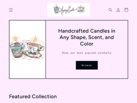 anythingcandle.com homepage screenshot