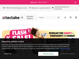 'tectake.pl' screenshot
