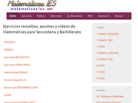 'matematicasies.com' screenshot