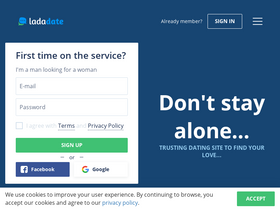 'ladadate.com' screenshot