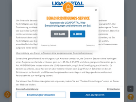 'ligaportal.at' screenshot