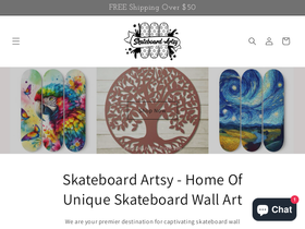 skateboardartsy.com homepage screenshot