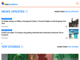 'themedialine.org' screenshot