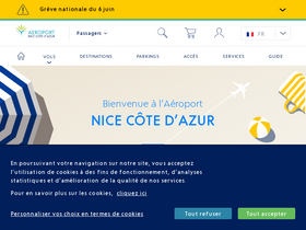 'nice.aeroport.fr' screenshot